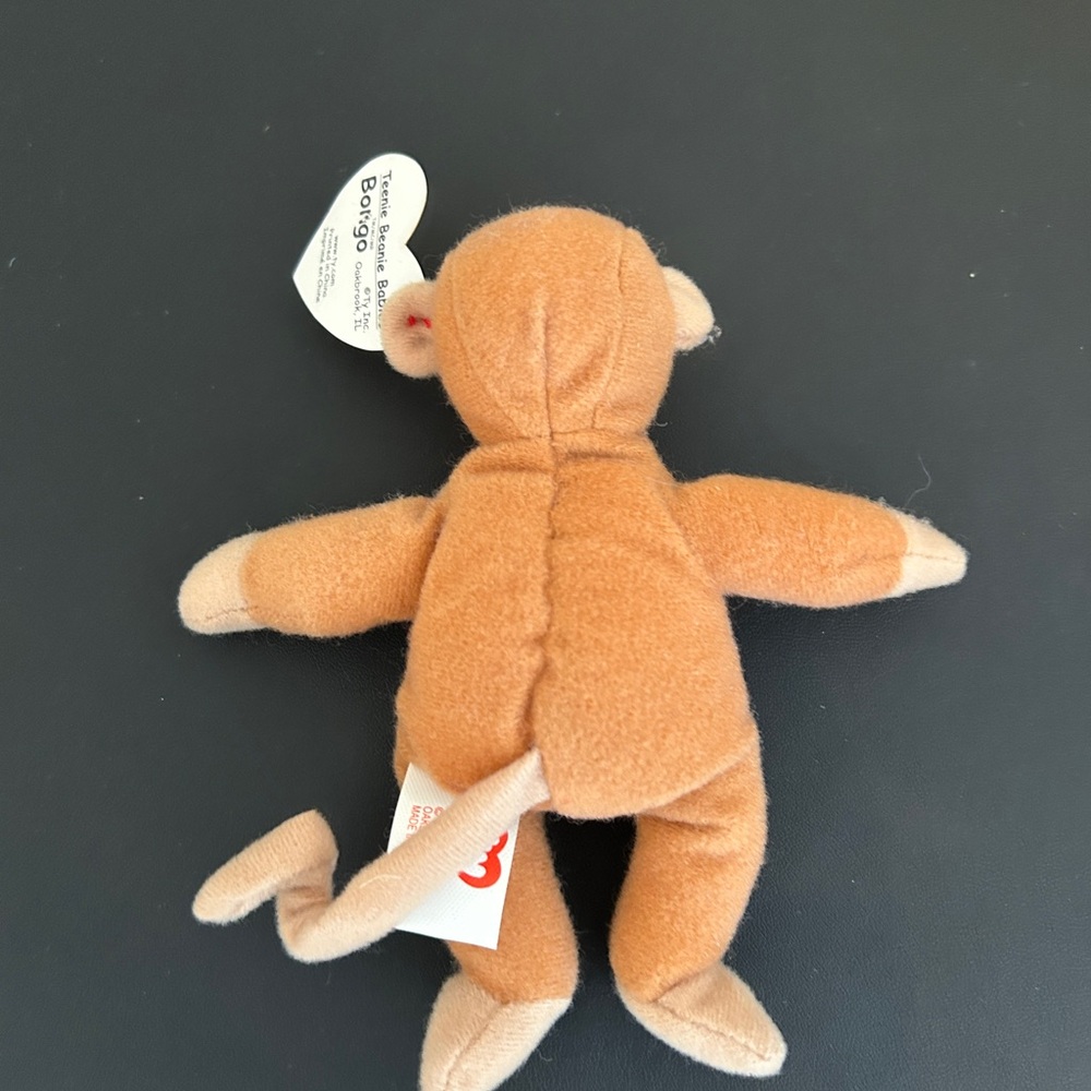 Ty Brown Plush Stuffed Animal Monkey - Picture 4 of 5